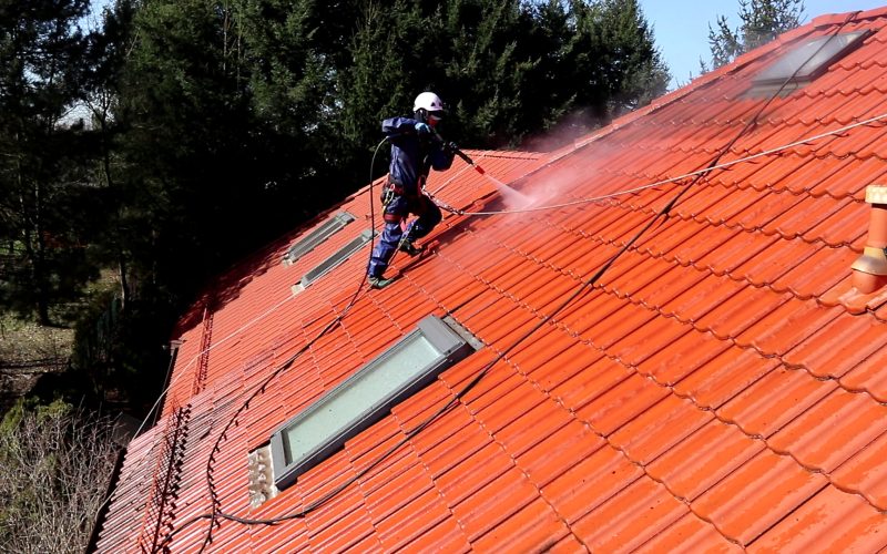 mycie dachow domyjka